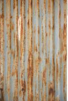 Photo Texture of Metal Corrugated Plates Rusted