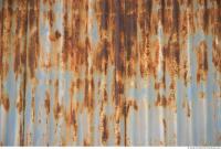 Photo Texture of Metal Corrugated Plates Rusted