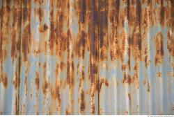 Photo Texture of Metal Corrugated Plates Rusted