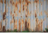 Photo Texture of Metal Corrugated Plates Rusted