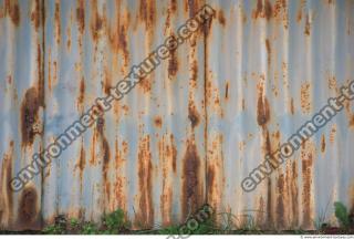 Photo Texture of Metal Corrugated Plates Rusted