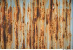 Photo Texture of Metal Corrugated Plates Rusted