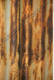 Photo Texture of Metal Corrugated Plates Rusted