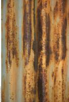 Photo Texture of Metal Corrugated Plates Rusted