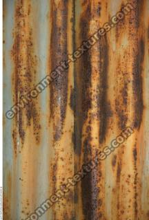 Photo Texture of Metal Corrugated Plates Rusted