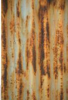 Photo Texture of Metal Corrugated Plates Rusted