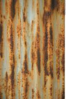 Photo Texture of Metal Corrugated Plates Rusted