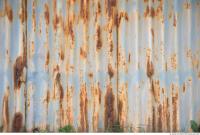 Photo Texture of Metal Corrugated Plates Rusted