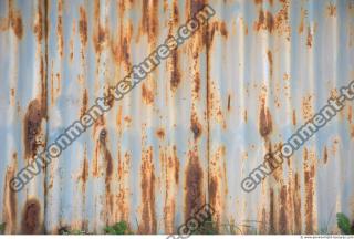 Photo Texture of Metal Corrugated Plates Rusted