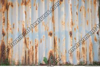 Photo Texture of Metal Corrugated Plates Rusted