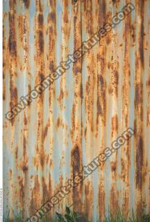 Photo Texture of Metal Corrugated Plates Rusted