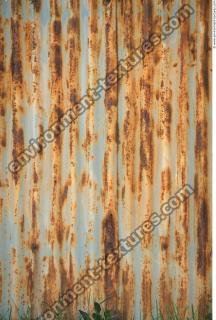 Photo Texture of Metal Corrugated Plates Rusted