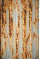 Photo Texture of Metal Corrugated Plates Rusted