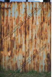 Photo Texture of Metal Corrugated Plates Rusted