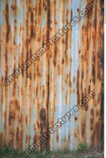 Photo Texture of Metal Corrugated Plates Rusted