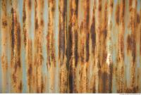 Photo Texture of Metal Corrugated Plates Rusted