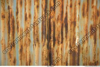 Photo Texture of Metal Corrugated Plates Rusted