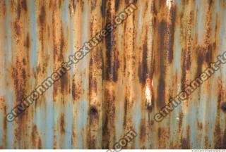 Photo Texture of Metal Corrugated Plates Rusted