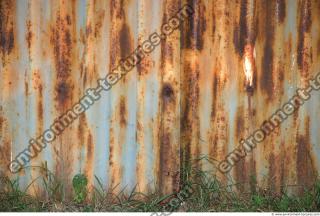 Photo Texture of Metal Corrugated Plates Rusted