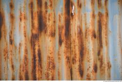 Photo Texture of Metal Corrugated Plates Rusted