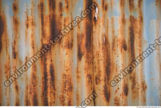 Photo Texture of Metal Corrugated Plates Rusted