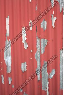 Photo Texture of Metal Corrugated Plates Painted