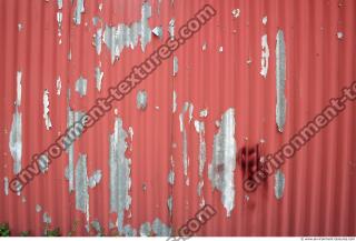 Photo Texture of Metal Corrugated Plates Painted