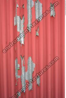 Photo Texture of Metal Corrugated Plates Painted