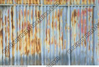 Photo Texture of Metal Corrugated Plates Rusted