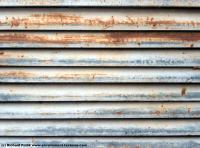 Photo Texture of Metal Corrugated Plates Rusted