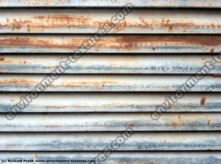 Photo Texture of Metal Corrugated Plates Rusted