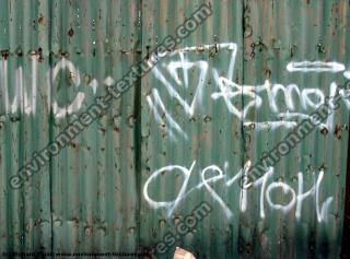 Photo Texture of Metal Corrugated Plates Painted