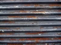 Photo Texture of Metal Corrugated Plates Rusted