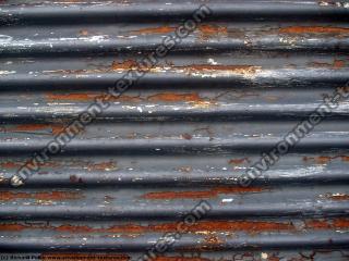 Photo Texture of Metal Corrugated Plates Rusted