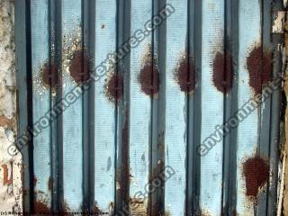 Photo Texture of Metal Corrugated Plates Rusted