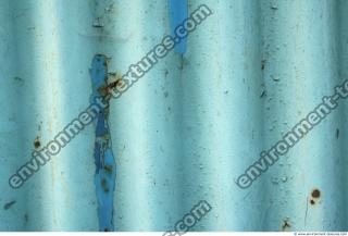 Photo Texture of Metal Corrugated Plates Painted