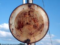 Photo Texture of Prohibition Traffic Sign