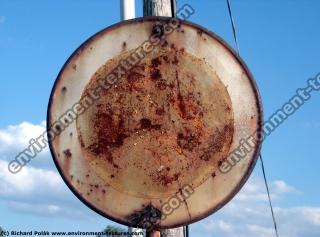 Photo Texture of Prohibition Traffic Sign