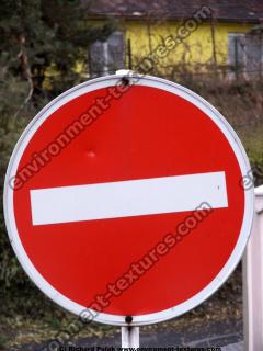 Photo Texture of Prohibition Traffic Sign