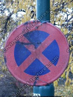 Photo Texture of Prohibition Traffic Sign