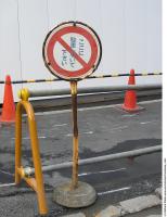 Photo Texture of Prohibition Traffic Sign