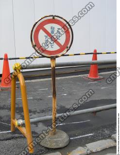 Photo Texture of Prohibition Traffic Sign