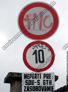 Photo Texture of Prohibition Traffic Sign