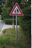 Photo Texture of Pedestrians Traffic Sign 