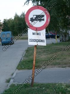 Photo Texture of Prohibition Traffic Sign