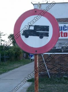 Photo Texture of Prohibition Traffic Sign