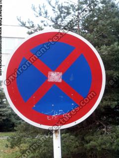 Photo Texture of Prohibition Traffic Sign