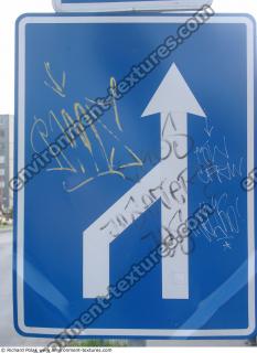 Photo Texture of Directional Traffic Sign