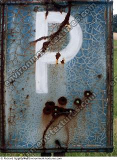 Photo Texture of Parking Traffic Sign