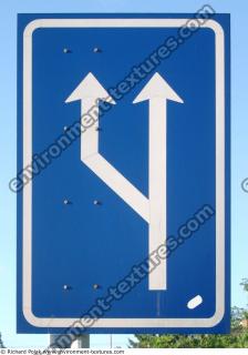 Photo Texture of Directional Traffic Sign